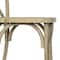 Flash Furniture HERCULES Commercial Light Oak Indoor/Outdoor Wood Look Resin Cross Back Chair L-9-M2-LTOAK-GG - alternate 5